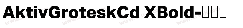 AktivGroteskCd XBold字体转换